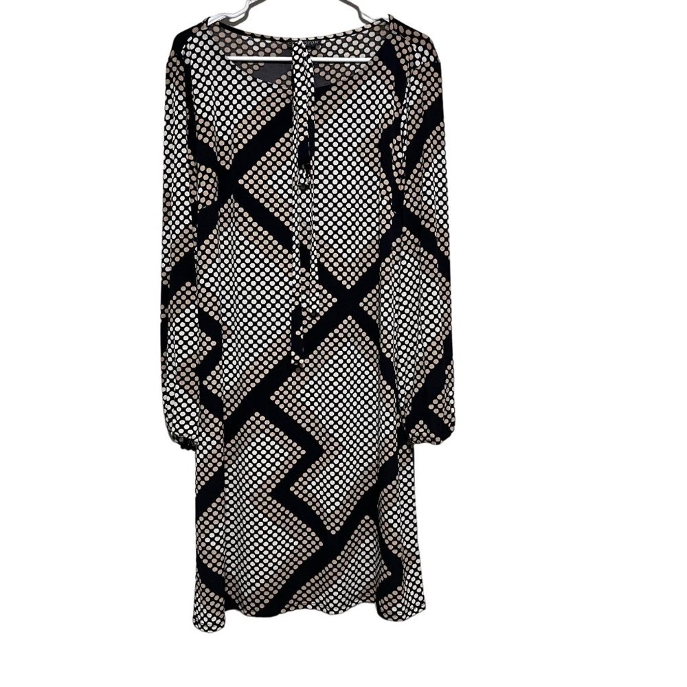 Covington Womens Long Sleeve Polka Dots Dress Size 14‎